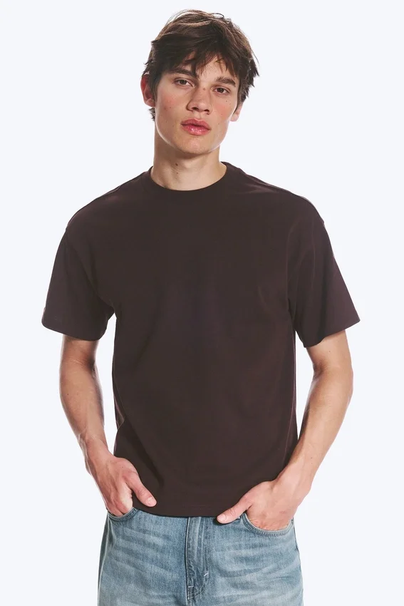 Camiseta holgada – Marrón oscuro Camiseta holgada – Marrón oscuro