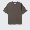 Camiseta holgada – Marrón oscuro Camiseta holgada – Marrón oscuro