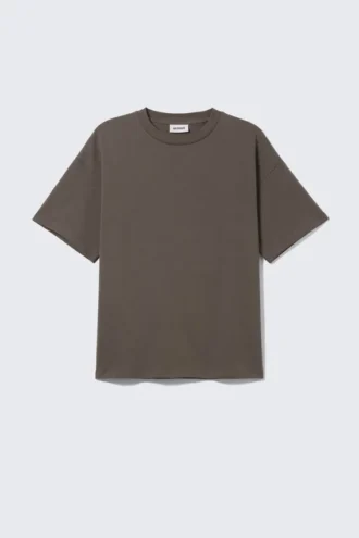 Camiseta holgada – Marrón oscuro