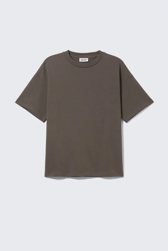 Camiseta holgada – Marrón oscuro Camiseta holgada – Marrón oscuro