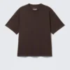 Camiseta holgada – Marrón oscuro Camiseta holgada – Marrón oscuro