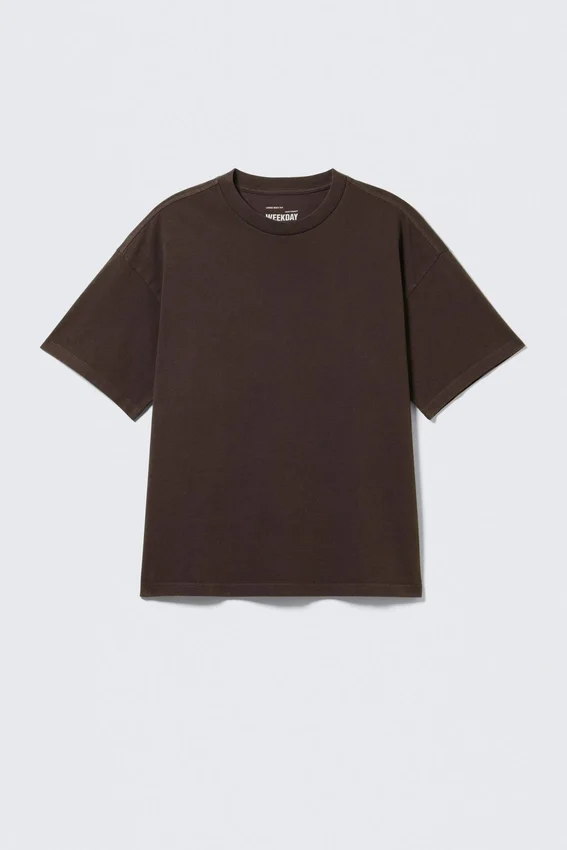 Camiseta holgada – Marrón oscuro Camiseta holgada – Marrón oscuro