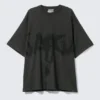 Camiseta larga de Lady Gaga – Negro apagado Camiseta larga de Lady Gaga – Negro apagado