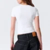 Camiseta mini ajustada – Blanca Camiseta mini ajustada – Blanca