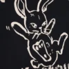 Camiseta mini ajustada con estampados – Negro – Bunny Camiseta mini ajustada con estampados – Negro – Bunny