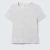Camiseta mini ajustada – Gris jaspeado Camiseta mini ajustada – Gris jaspeado