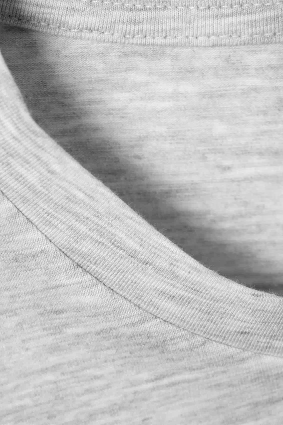 Camiseta mini ajustada – Gris jaspeado Camiseta mini ajustada – Gris jaspeado