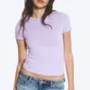 Camiseta mini ajustada – Lila claro Camiseta mini ajustada – Lila claro