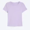 Camiseta mini ajustada – Lila claro Camiseta mini ajustada – Lila claro