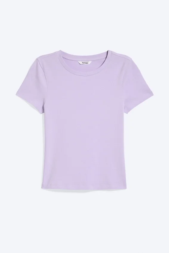 Camiseta mini ajustada – Lila claro Camiseta mini ajustada – Lila claro