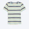 Camiseta mini ajustada – Rayas azules/amarillas Camiseta mini ajustada – Rayas azules/amarillas