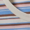 Camiseta mini ajustada – Rayas multicolor azul/rosa Camiseta mini ajustada – Rayas multicolor azul/rosa