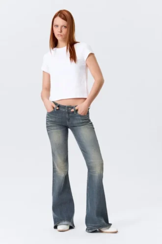 Camiseta mini de corte recto – Blanca
