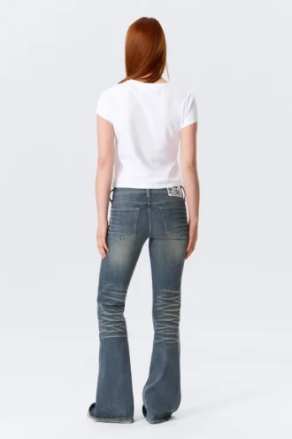 Camiseta mini de corte recto – Blanca