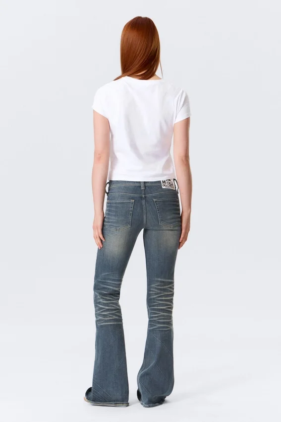 Camiseta mini de corte recto – Blanca Camiseta mini de corte recto – Blanca