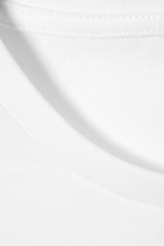 Camiseta mini de corte recto – Blanca Camiseta mini de corte recto – Blanca