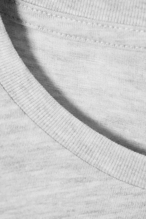 Camiseta mini de corte regular – Gris jaspeado Camiseta mini de corte regular – Gris jaspeado