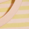 Camiseta mini de corte regular – Rayas amarillo lima/rosa melocotón Camiseta mini de corte regular – Rayas amarillo lima/rosa melocotón