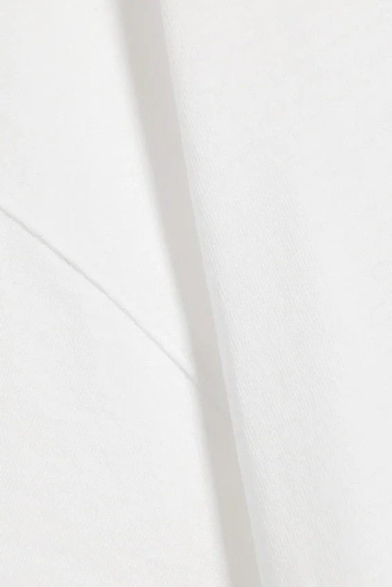 Camiseta oversize con cuello barco – Blanco roto Camiseta oversize con cuello barco – Blanco roto