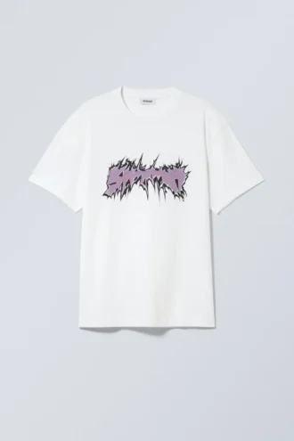 Camiseta oversize con estampados – Abstract 3000