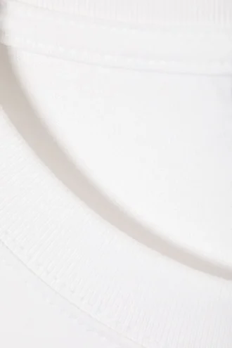 Camiseta oversize con estampados – Blanca – Blurry Dove