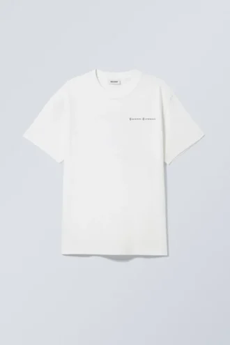 Camiseta oversize con estampados – Blanca – Shiny Guy