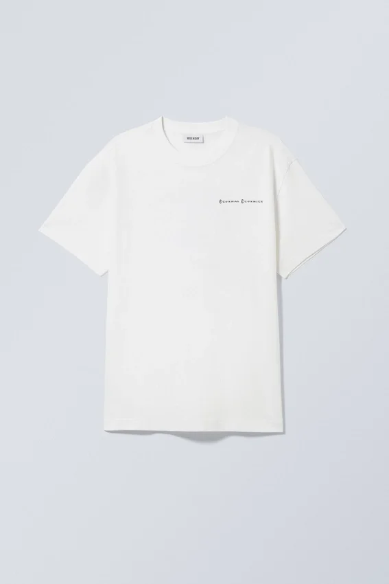 Camiseta oversize con estampados – Blanca – Shiny Guy Camiseta oversize con estampados – Blanca – Shiny Guy