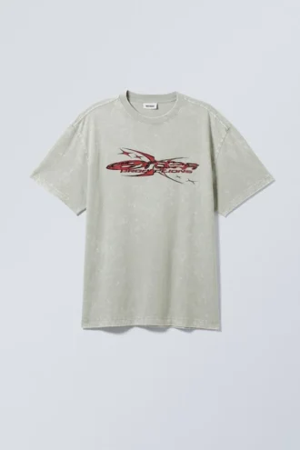 Camiseta oversize con estampados – Erazr Productions