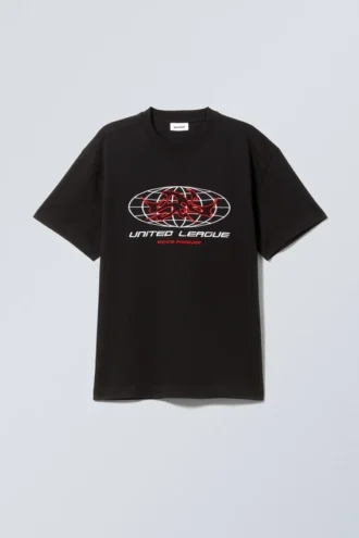 Camiseta oversize con estampados – United League