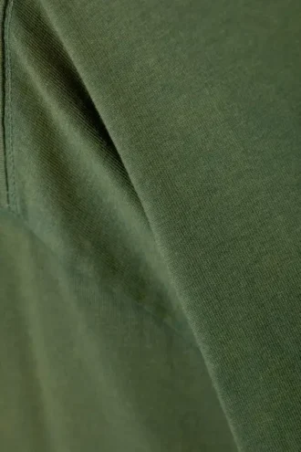 Camiseta oversize con estampados – Verde oscuro lavado