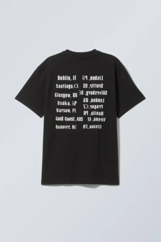 Camiseta oversize con estampados – World Tour