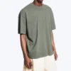Camiseta oversize de corte cuadrado – Verde caqui claro apagado Camiseta oversize de corte cuadrado – Verde caqui claro apagado
