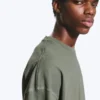 Camiseta oversize de corte cuadrado – Verde caqui claro apagado Camiseta oversize de corte cuadrado – Verde caqui claro apagado