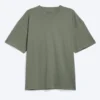 Camiseta oversize de corte cuadrado – Verde caqui claro apagado Camiseta oversize de corte cuadrado – Verde caqui claro apagado