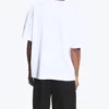 Camiseta oversize de corte recto – Blanca
