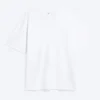 Camiseta oversize de corte recto – Blanca