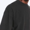 Camiseta oversize de corte recto – Negro lavado Camiseta oversize de corte recto – Negro lavado
