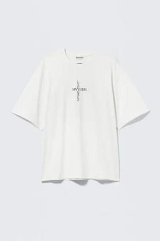 Camiseta oversize de Lady Gaga – Blanco roto