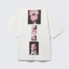 Camiseta oversize de Lady Gaga – Blanco roto