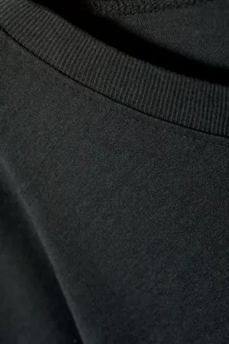 Camiseta oversize de manga corta suave – Gris oscuro