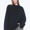 Camiseta oversize de manga larga – Azul marino oscuro Camiseta oversize de manga larga – Azul marino oscuro