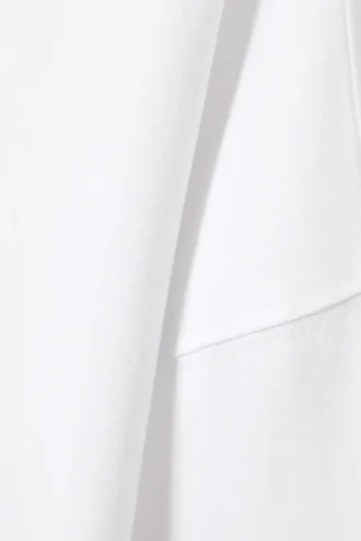 Camiseta oversize de manga larga – Blanca