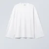 Camiseta oversize de manga larga – Blanca Camiseta oversize de manga larga – Blanca