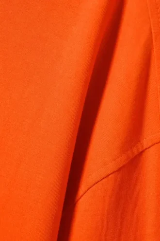 Camiseta oversize de manga larga – Naranja brillante