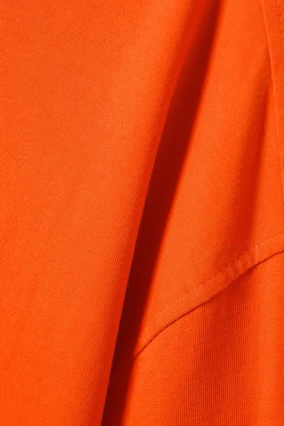 Camiseta oversize de manga larga – Naranja brillante Camiseta oversize de manga larga – Naranja brillante