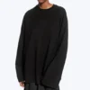 Camiseta oversize de manga larga – Negro Camiseta oversize de manga larga – Negro