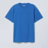 Camiseta oversize de tejido grueso – Azul brillante Camiseta oversize de tejido grueso – Azul brillante