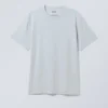 Camiseta oversize de tejido grueso – Azul claro empolvado Camiseta oversize de tejido grueso – Azul claro empolvado
