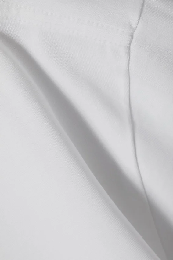 Camiseta oversize de tejido grueso – Blanca Camiseta oversize de tejido grueso – Blanca