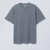 Camiseta oversize de tejido grueso – Gris polvoriento Camiseta oversize de tejido grueso – Gris polvoriento